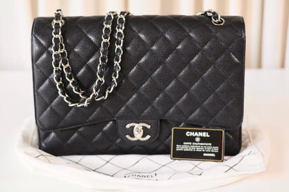 Chanel Classic Jumbo Maxi Double Flap Bag Black