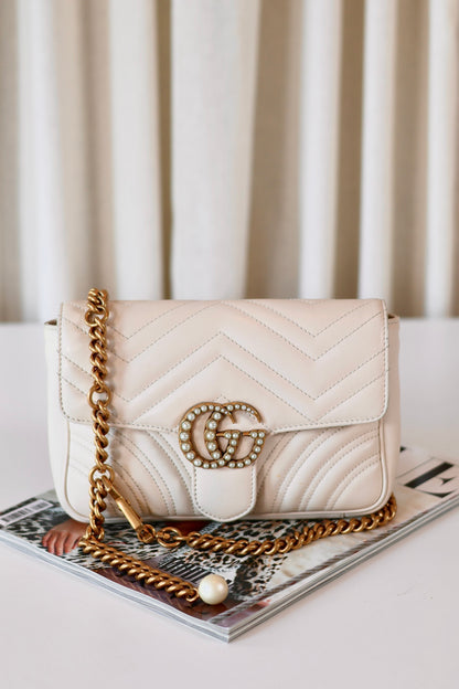 Gucci Marmont Pearl Belt Bag