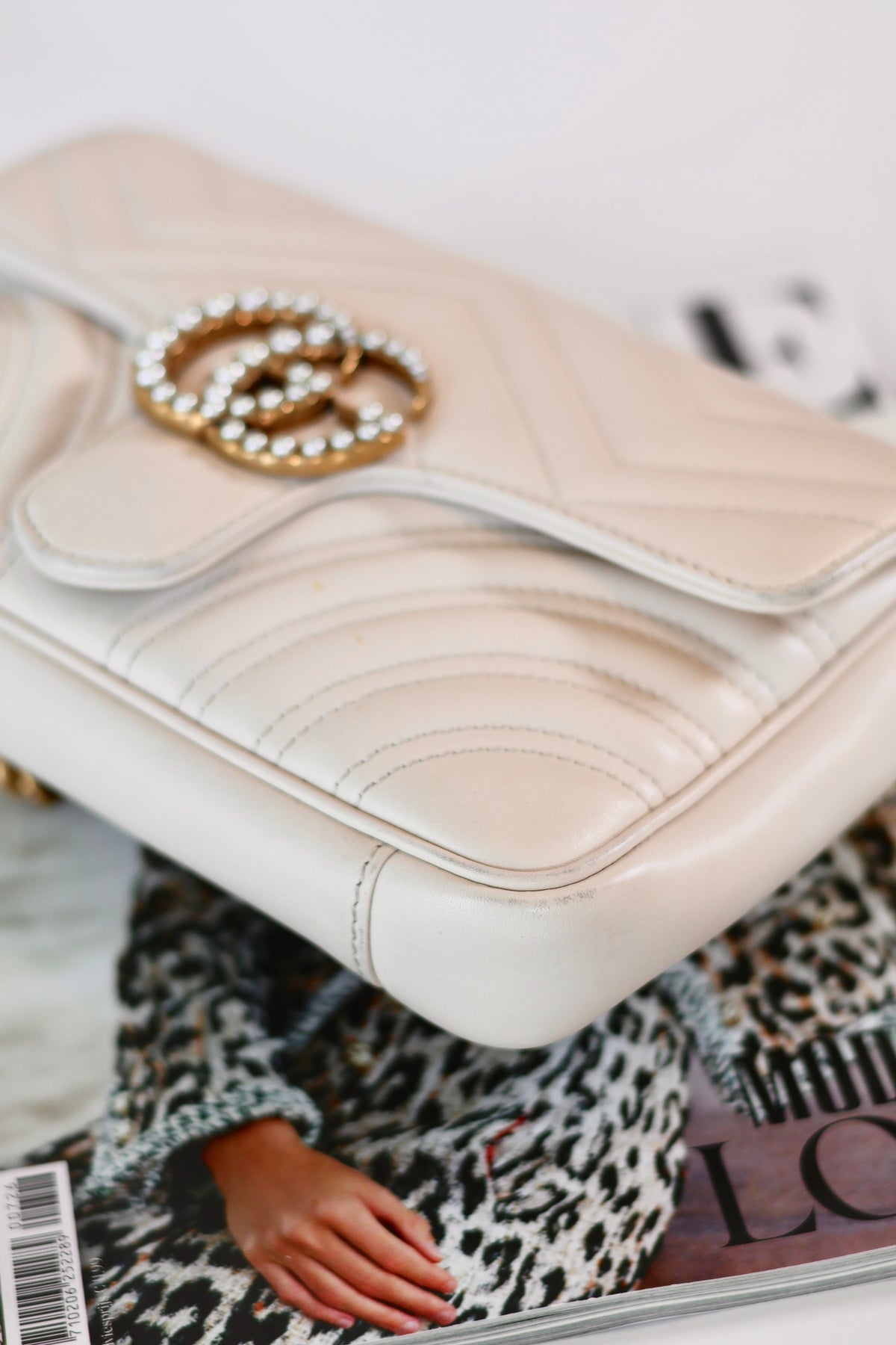 Gucci Marmont Pearl Belt Bag