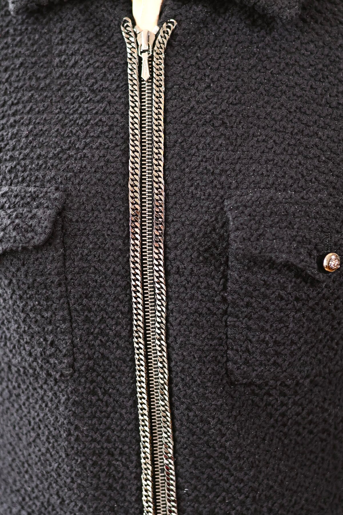 Chanel Tweed Suit Black