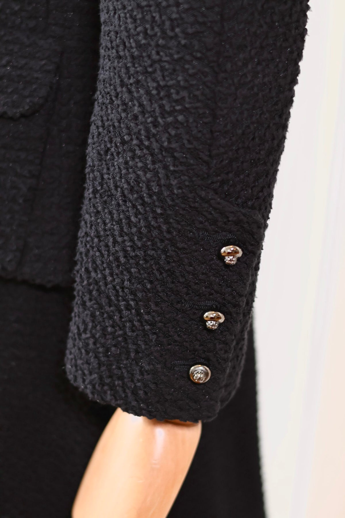 Chanel Tweed Suit Black