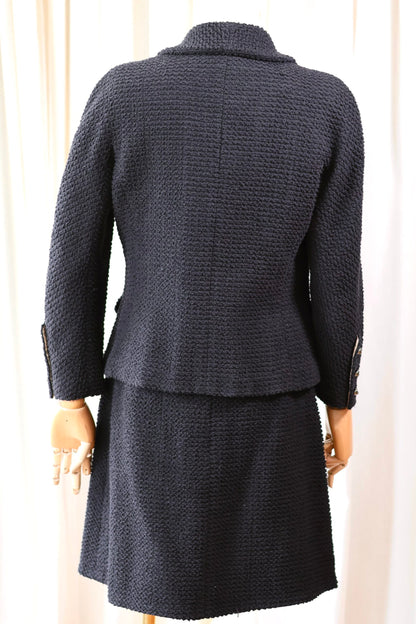 Chanel Tweed Suit Black