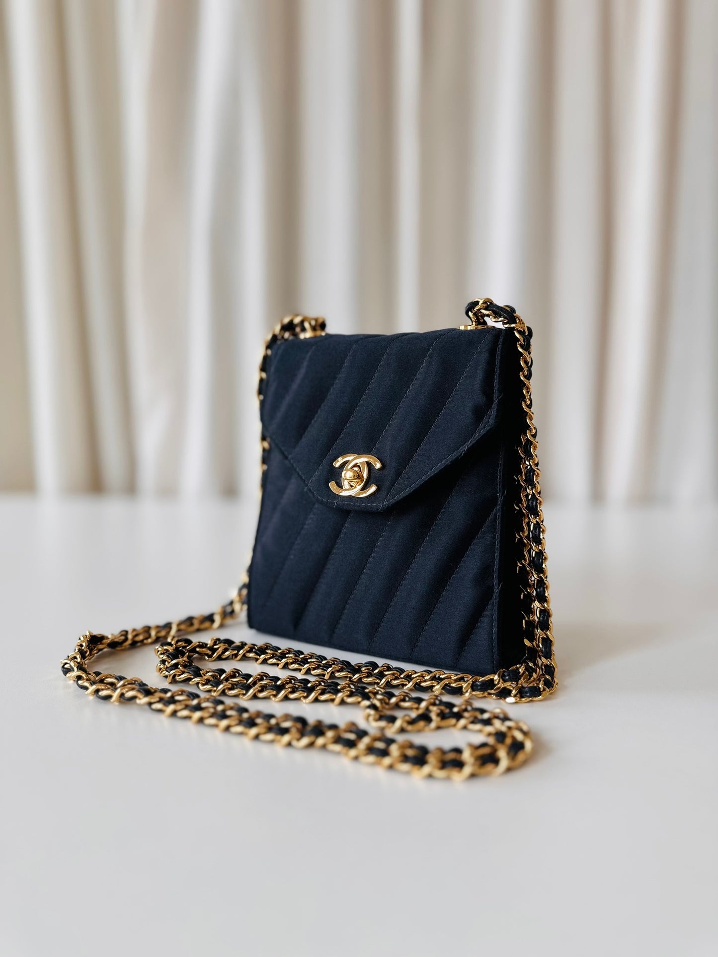 Rare Chanel satin crossbody