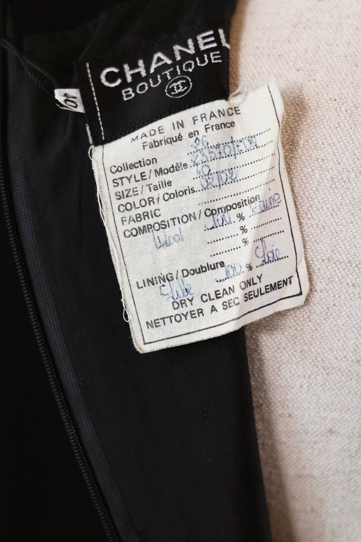 Chanel black dress