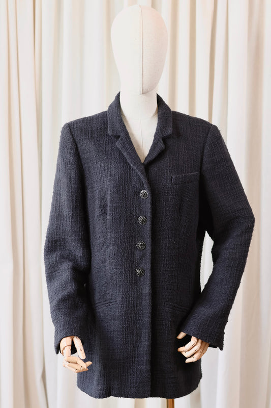 Chanel tweed black jacket