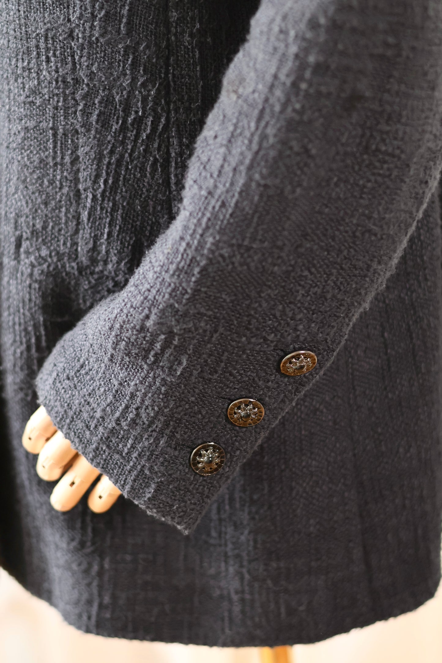 Chanel tweed black jacket