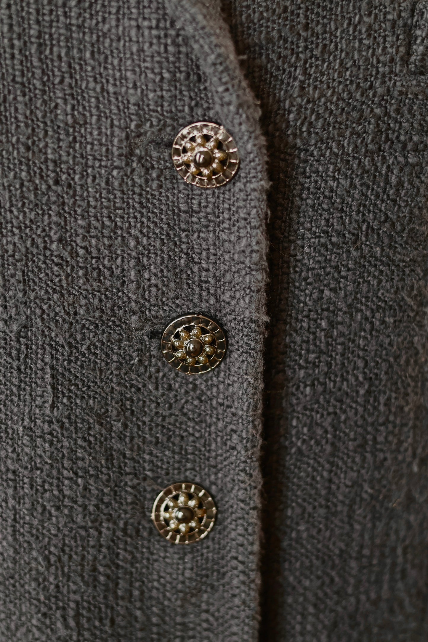 Chanel tweed black jacket