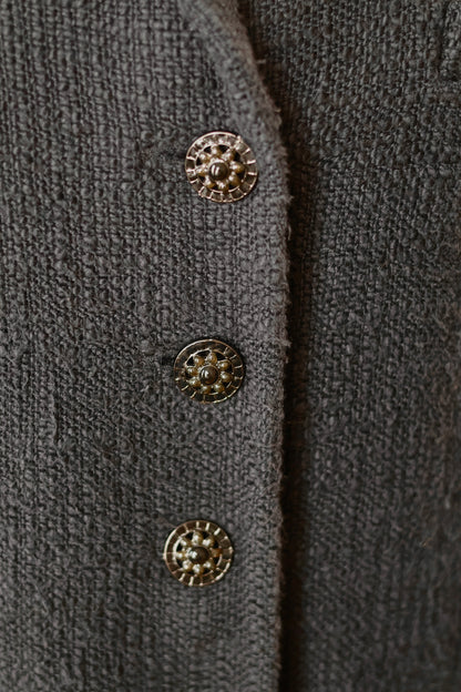 Chanel tweed black jacket