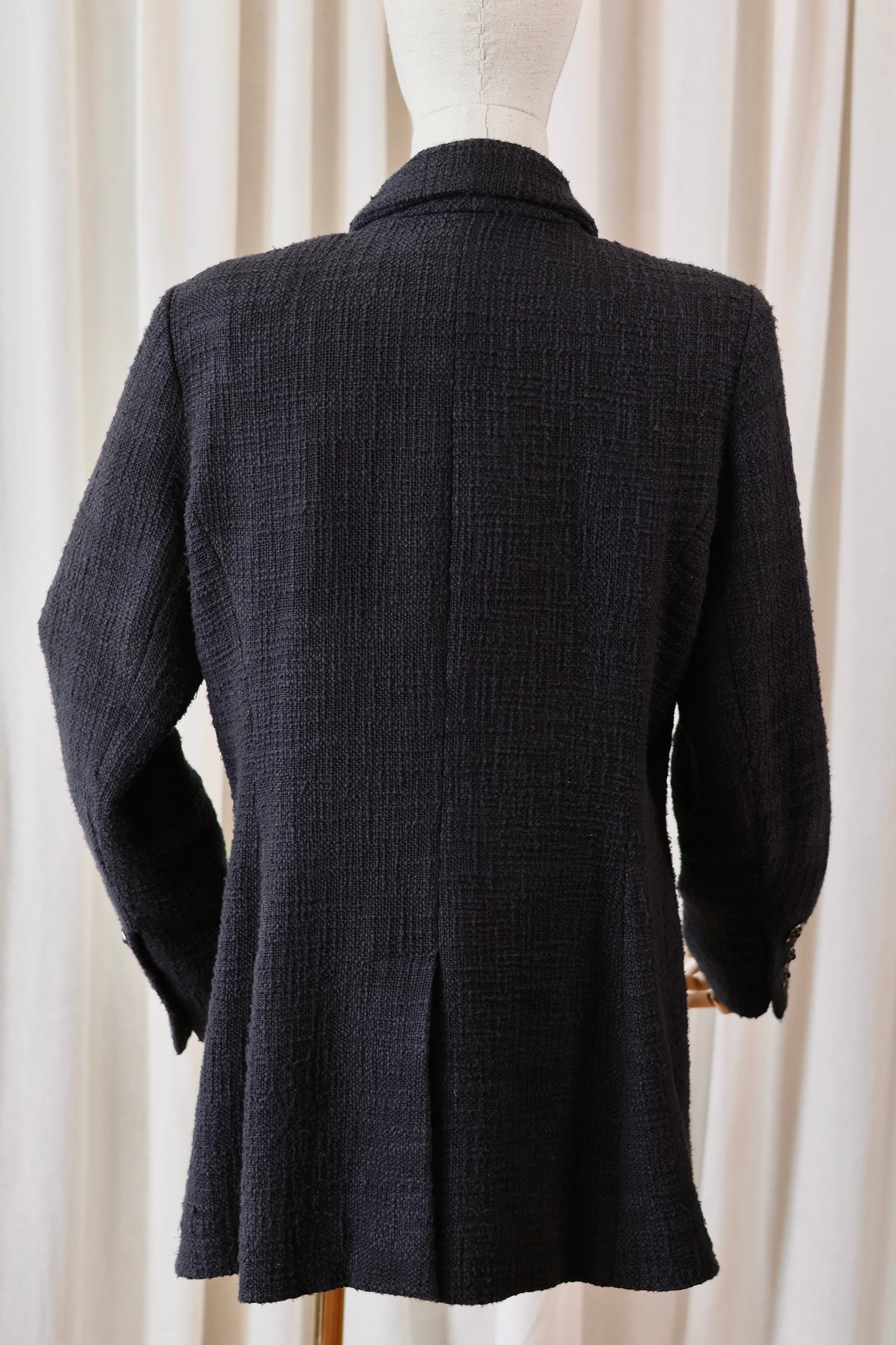 Chanel tweed black jacket