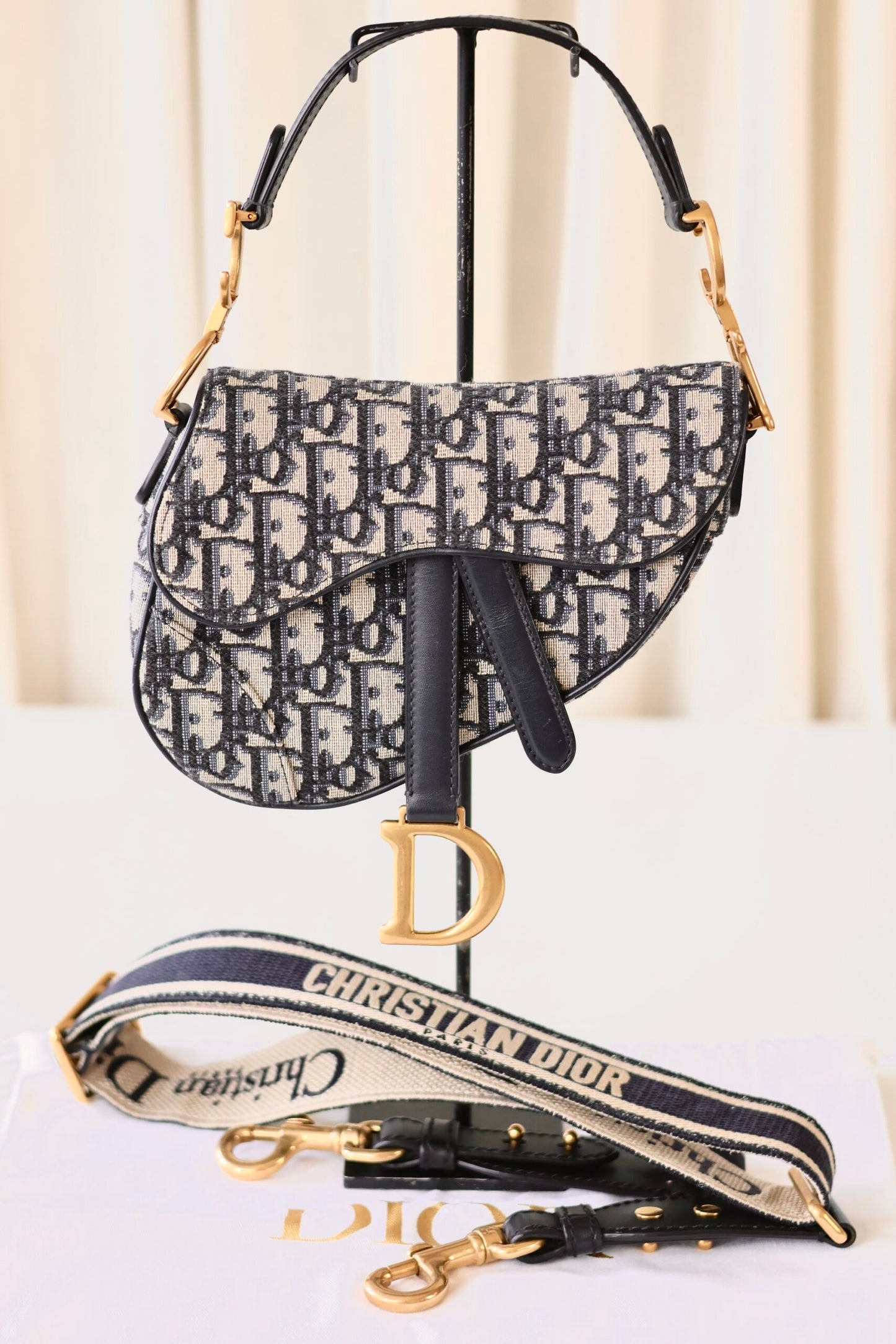 Dior saddle bag mini oblique