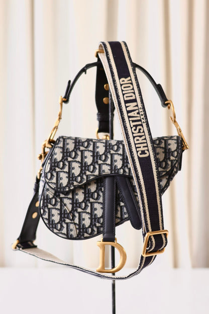 Dior saddle bag mini oblique