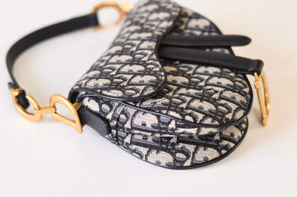 Dior saddle bag mini oblique