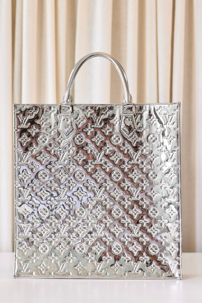 Louis Vuitton Sac Plat Monogram Silver Miroir