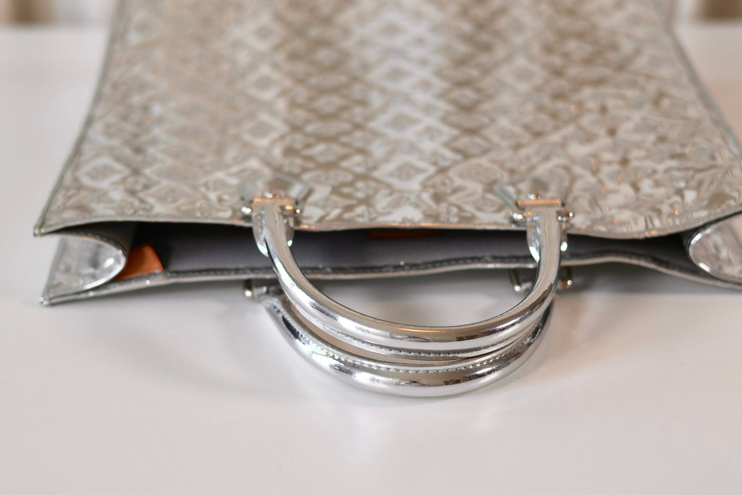 Louis Vuitton Sac Plat Monogram Silver Miroir