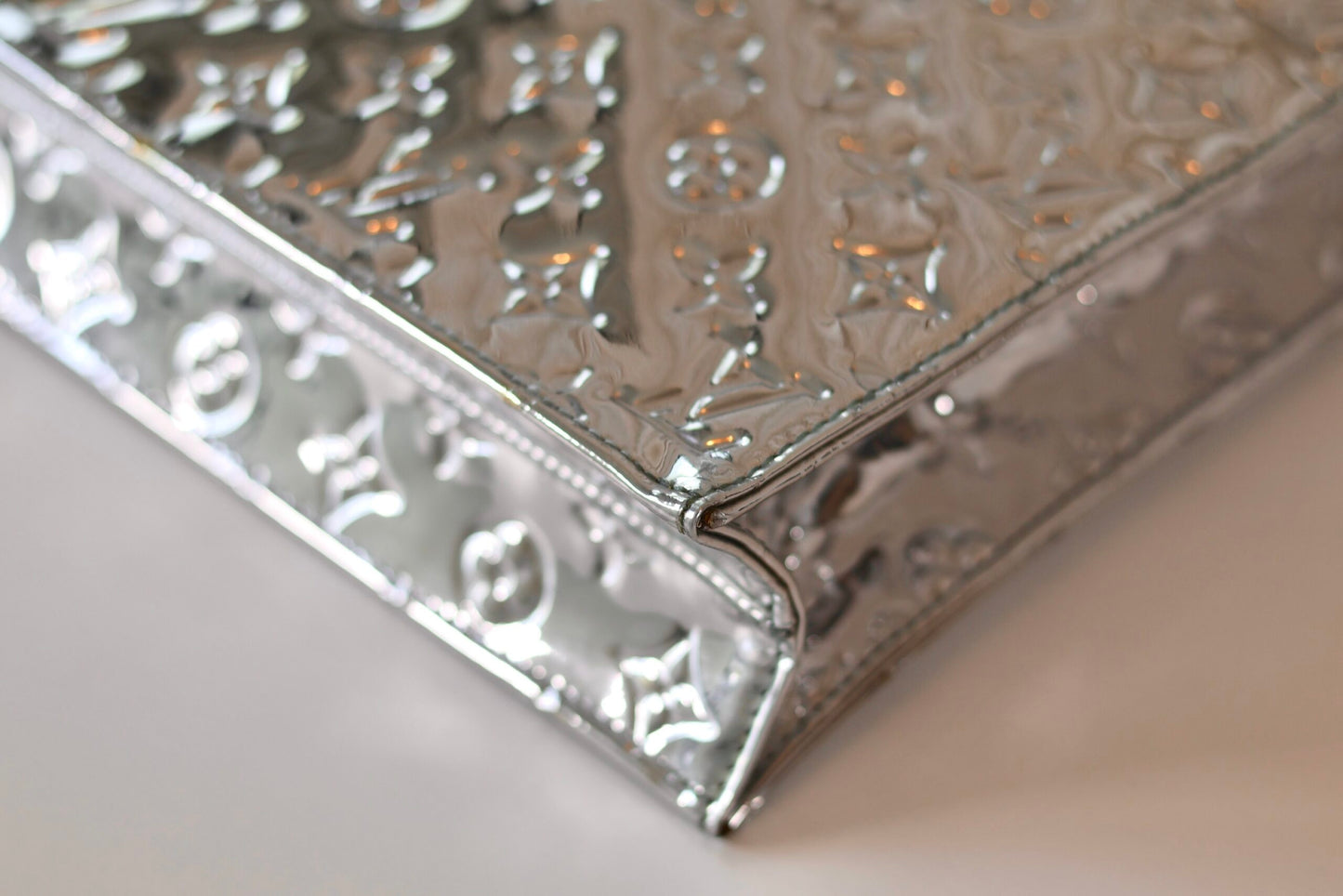 Louis Vuitton Sac Plat Monogram Silver Miroir