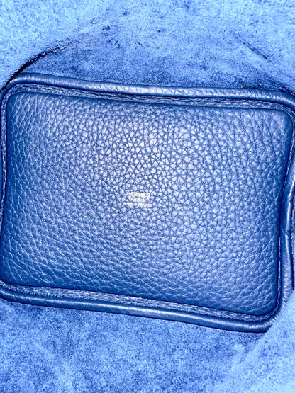 Hermes Picotin 18 Blue Tie
