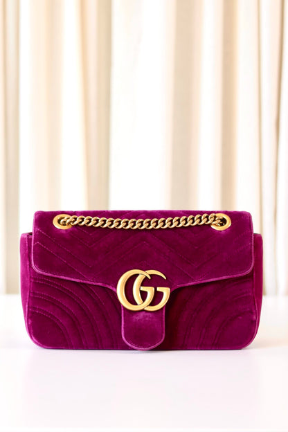 Gucci Marmont Velvet purple