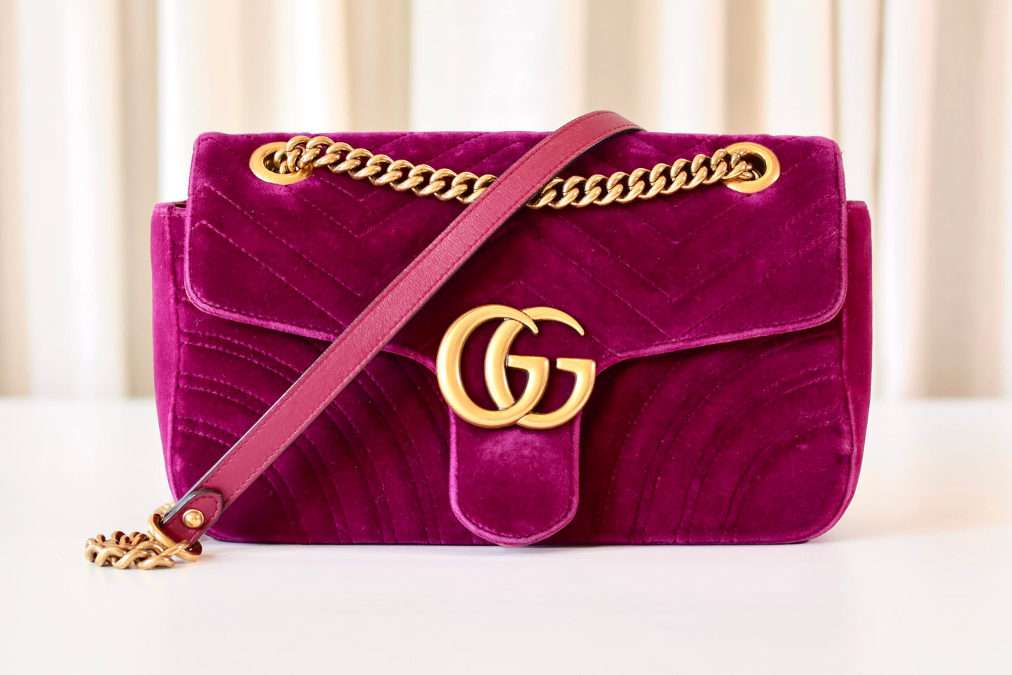 Gucci Marmont Velvet purple