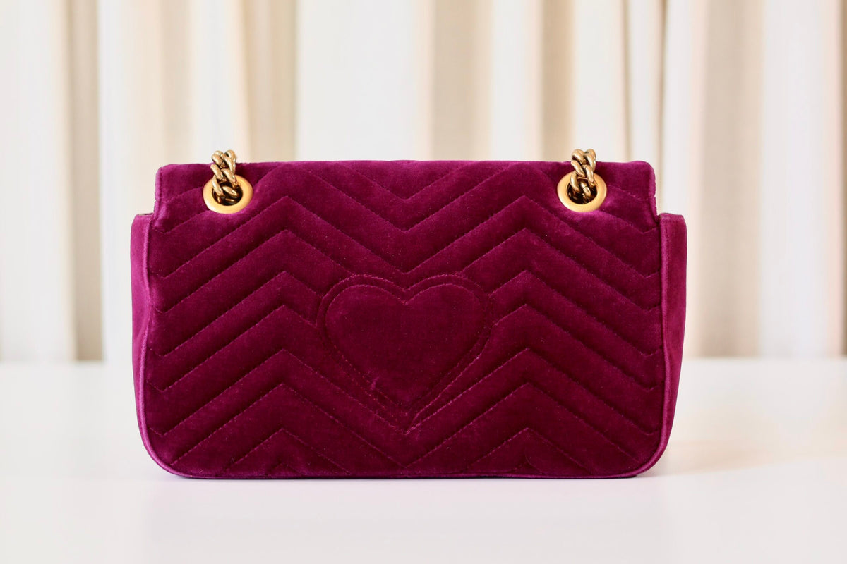 Gucci Marmont Velvet purple