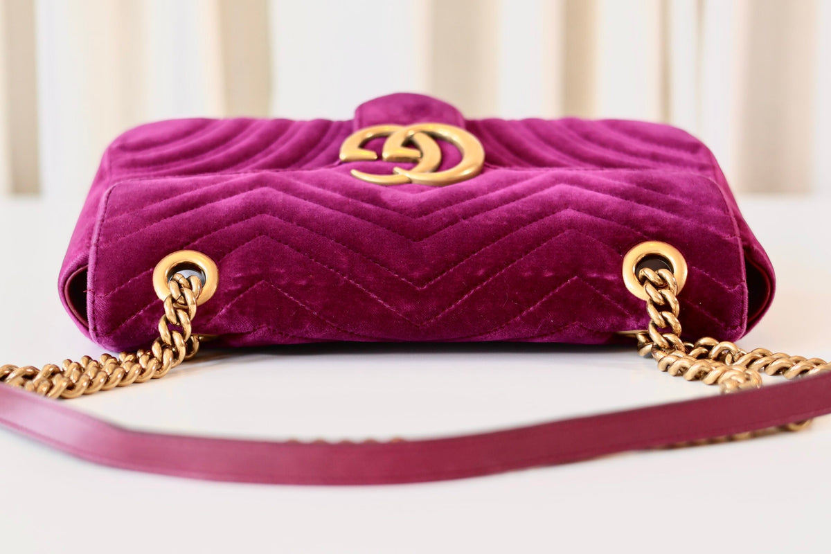 Gucci Marmont Velvet purple