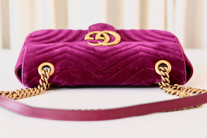 Gucci Marmont Velvet purple