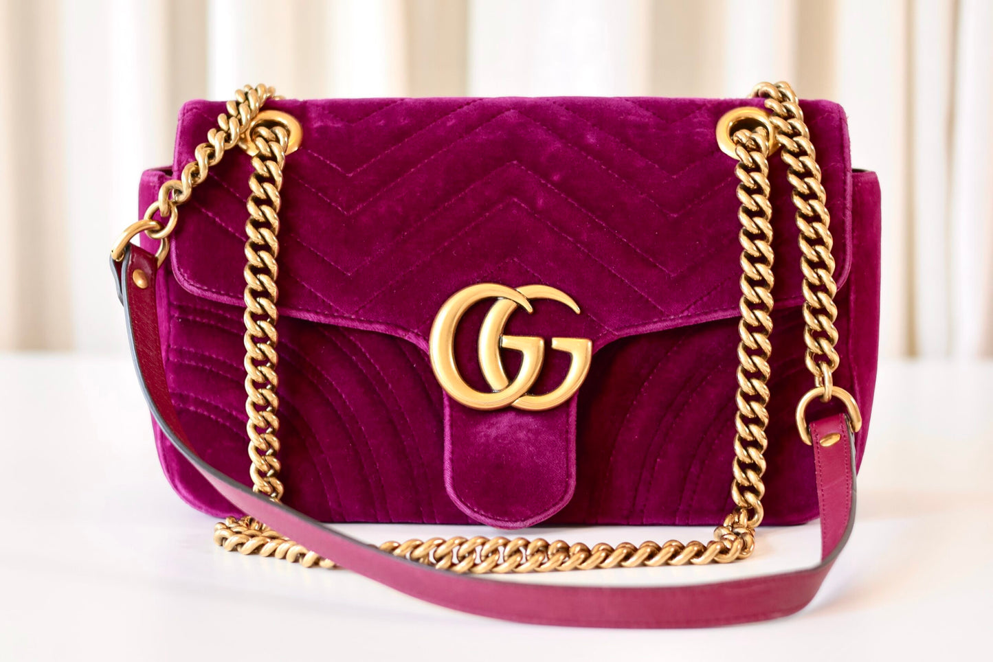 Gucci Marmont Velvet purple