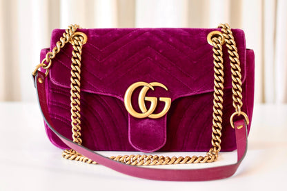 Gucci Marmont Velvet purple