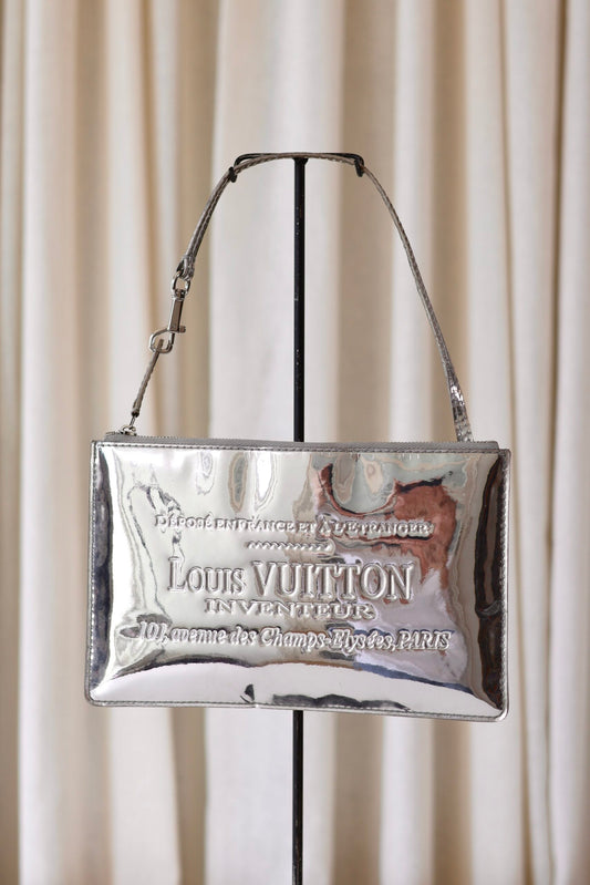 Louis Vuitton pouch silver monogram