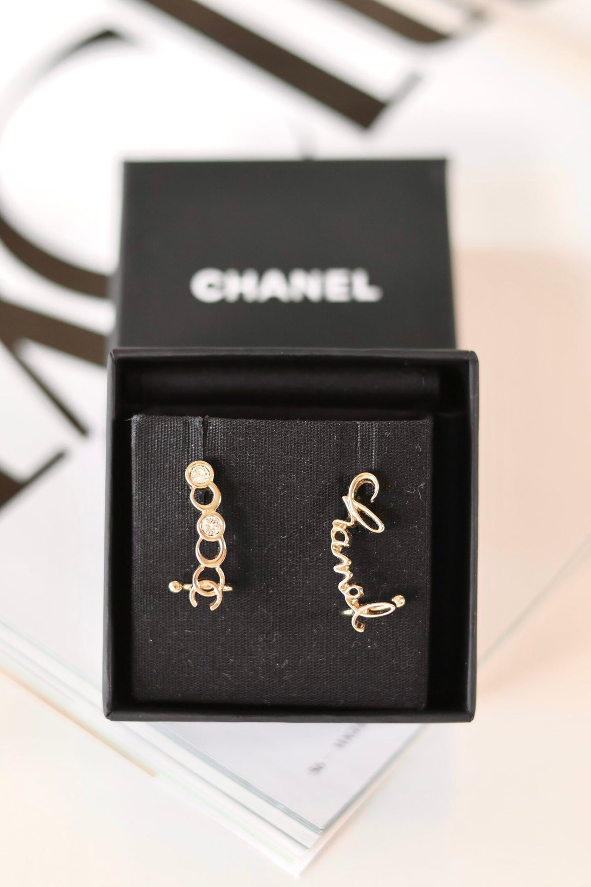 Chanel coco diamond earrings