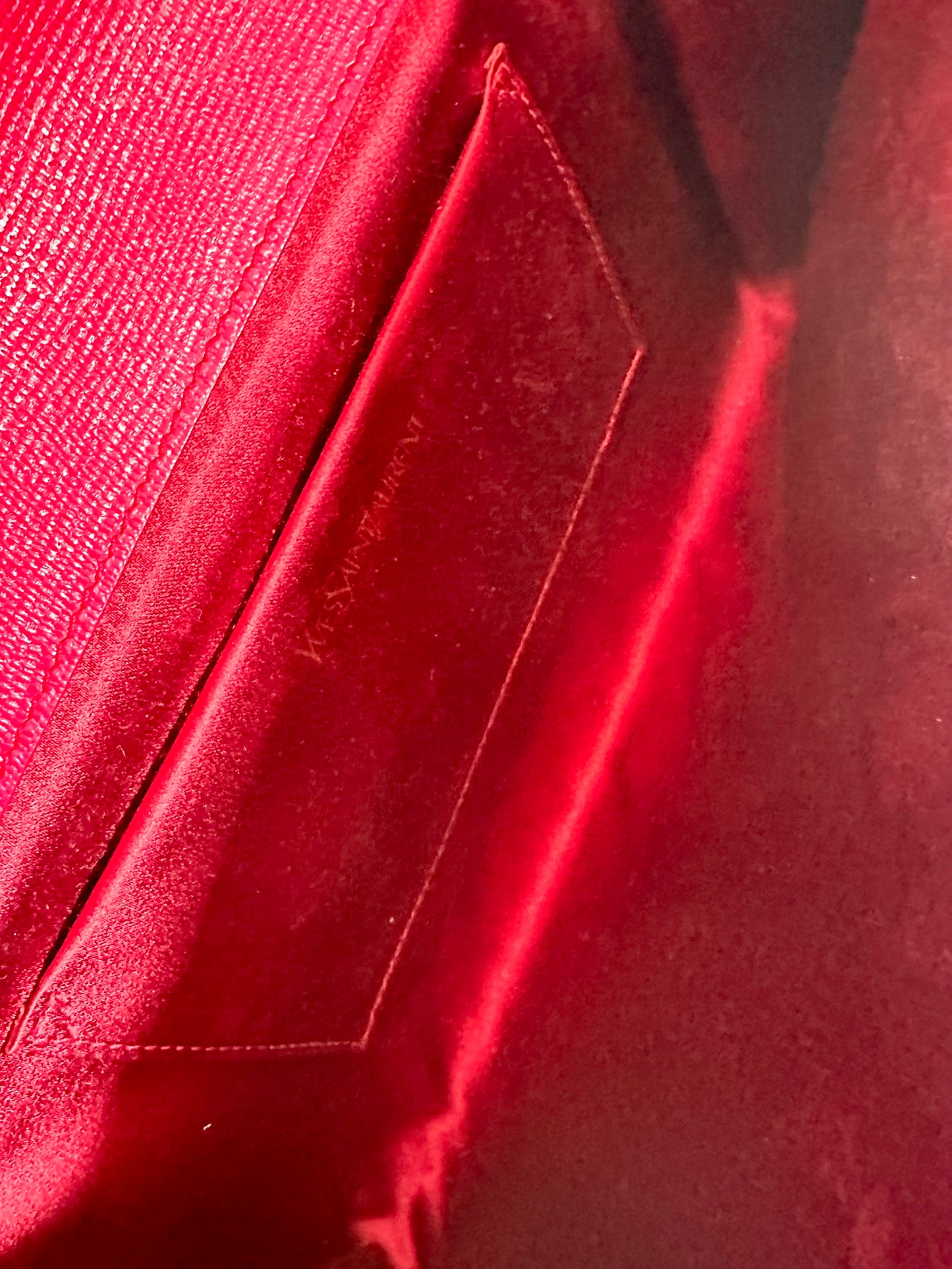 Saint Laurent pink clutch