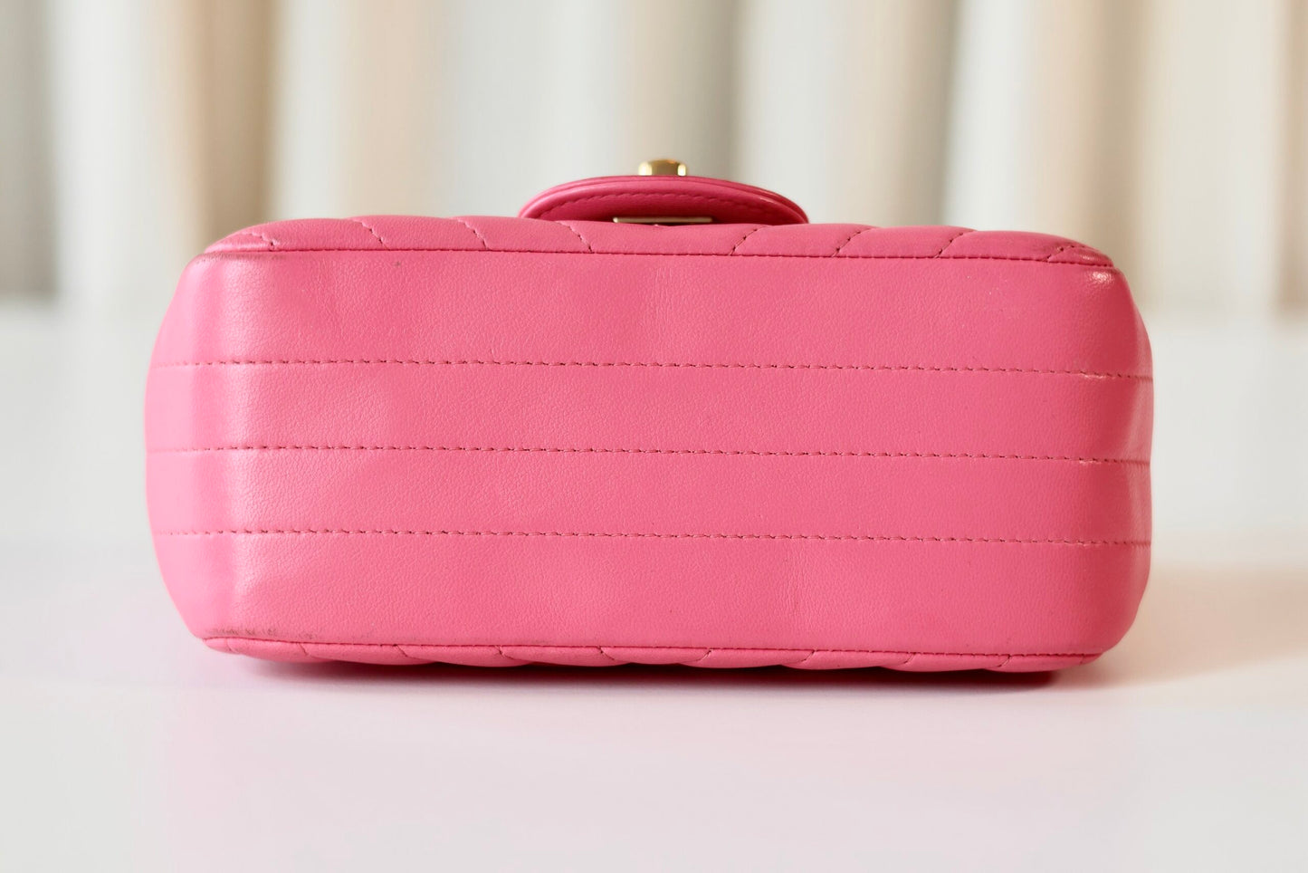 Chevron Mini Square Pink