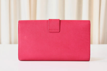 Saint Laurent pink clutch