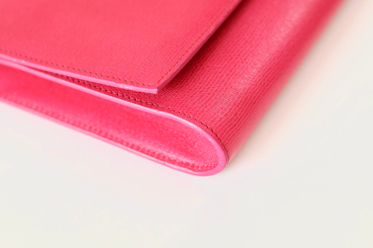 Saint Laurent pink clutch