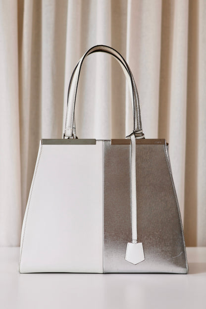 Fendi silver handbag