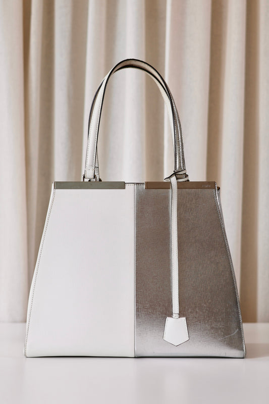 Fendi silver handbag