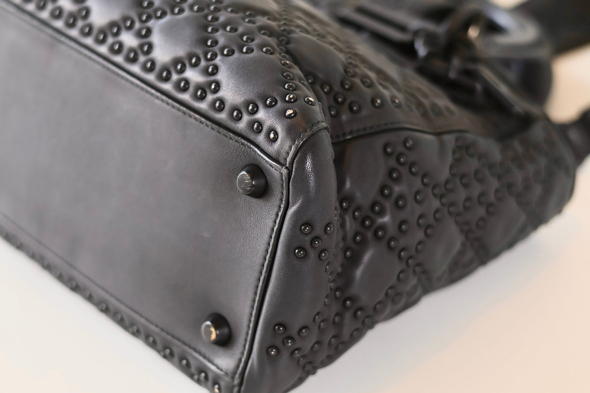 Lady Dior medium black studs