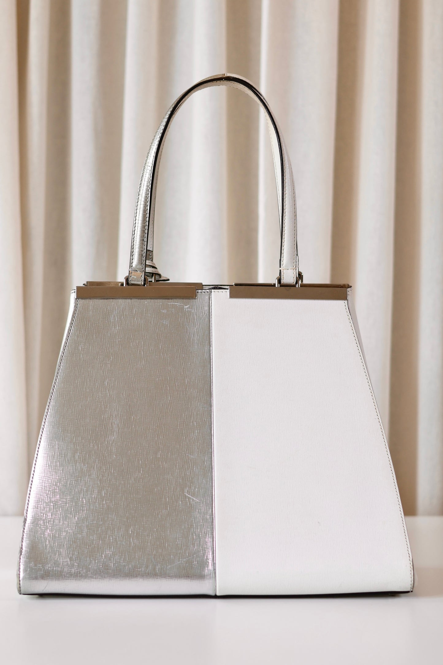Fendi silver handbag