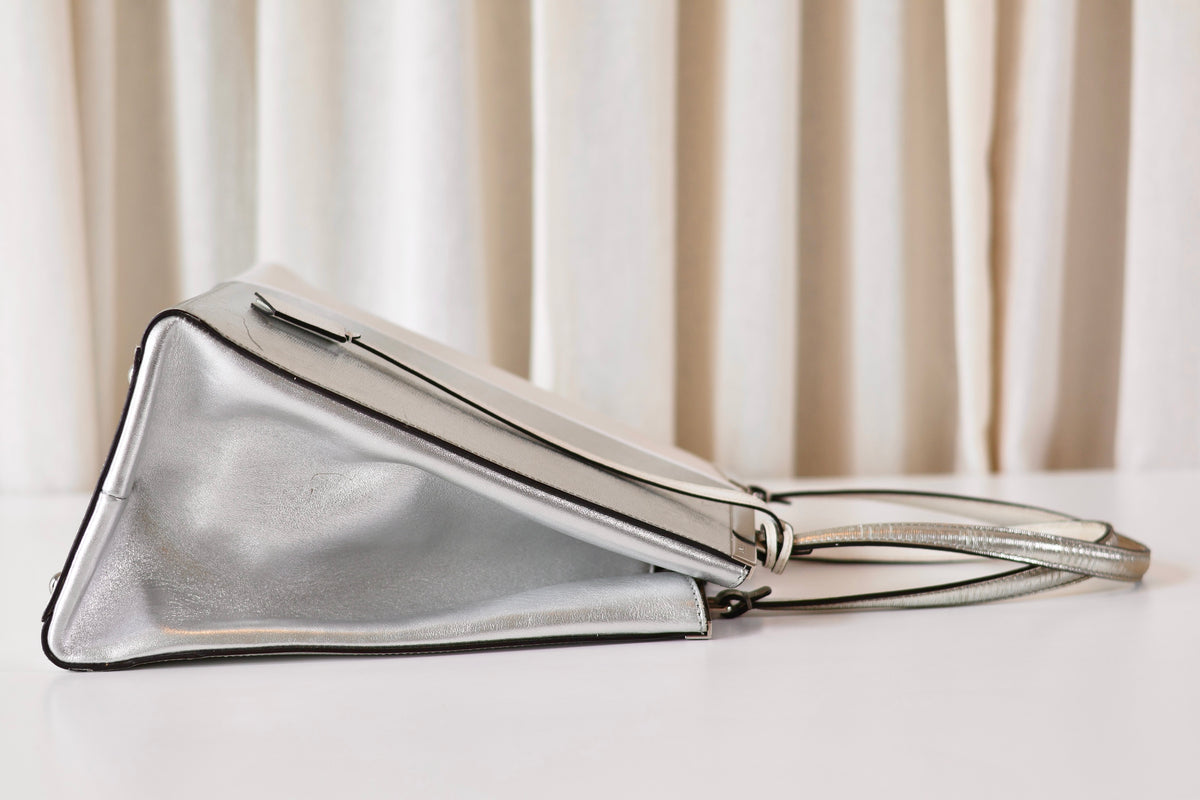 Fendi silver handbag