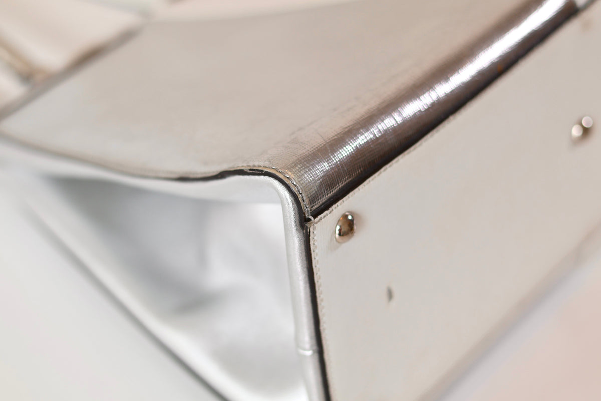 Fendi silver handbag