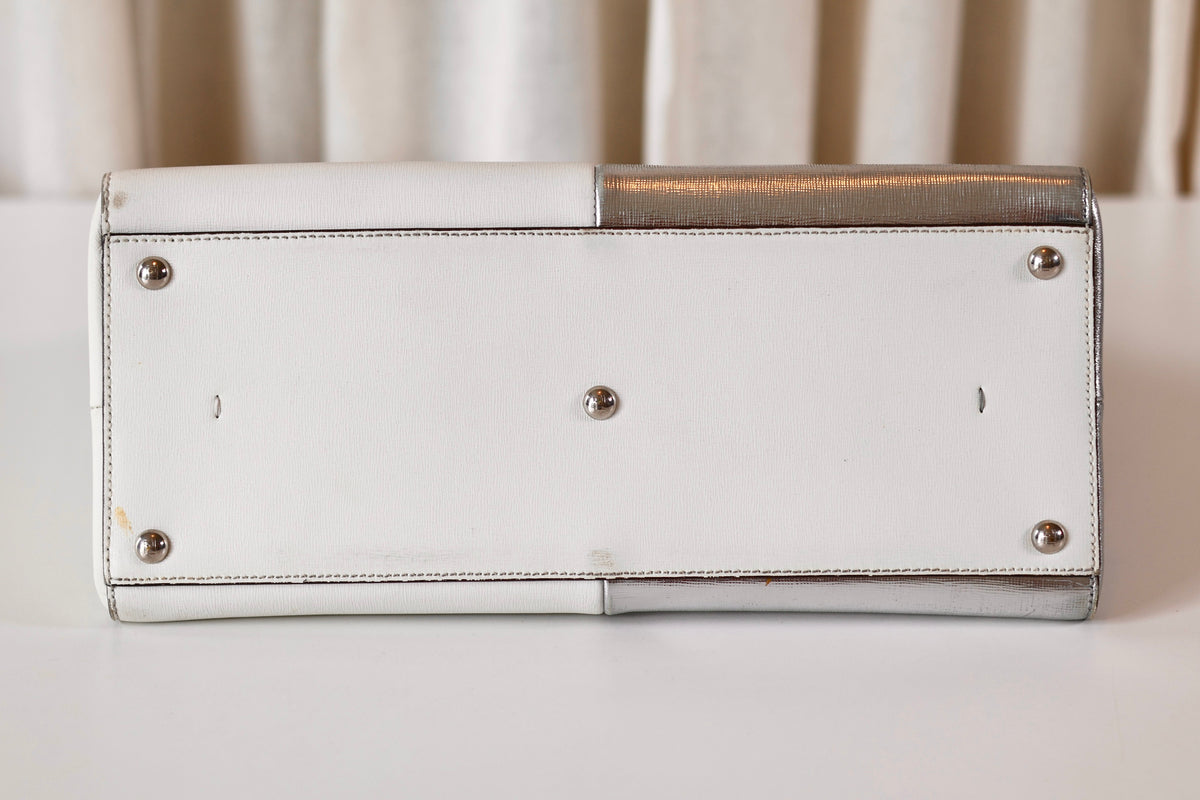 Fendi silver handbag