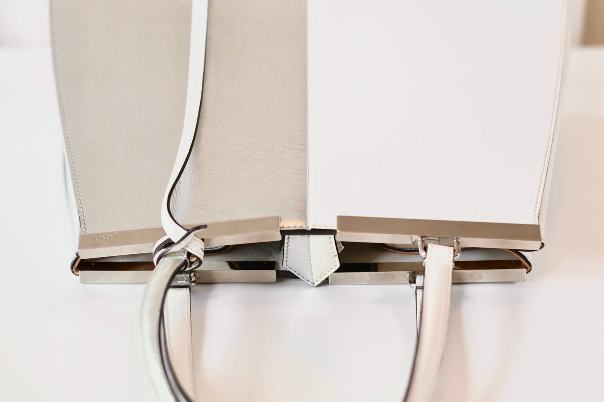 Fendi silver handbag