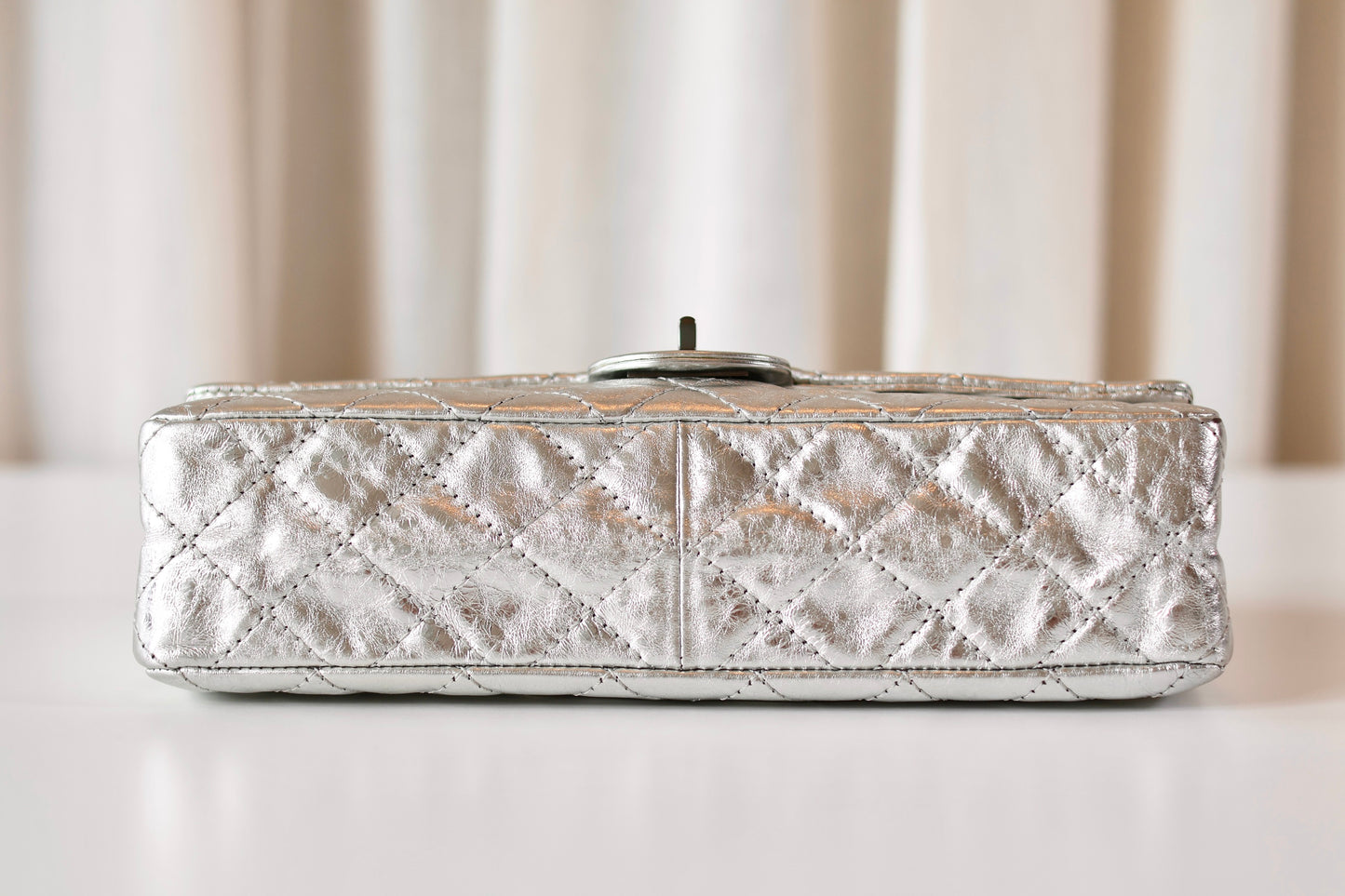 Chanel silver metallic Reissue
