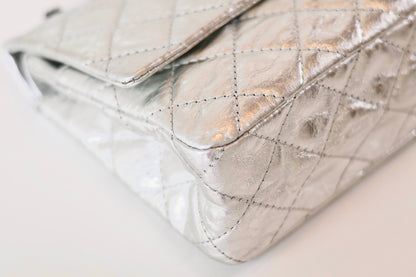 Chanel silver metallic Reissue