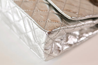 Chanel silver metallic Reissue