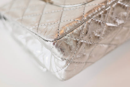 Chanel silver metallic Reissue