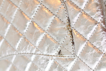 Chanel silver metallic Reissue