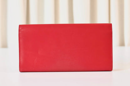 Saint Laurent red clutch