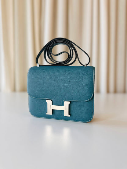 Hermes Constance 18 New Blue Jean