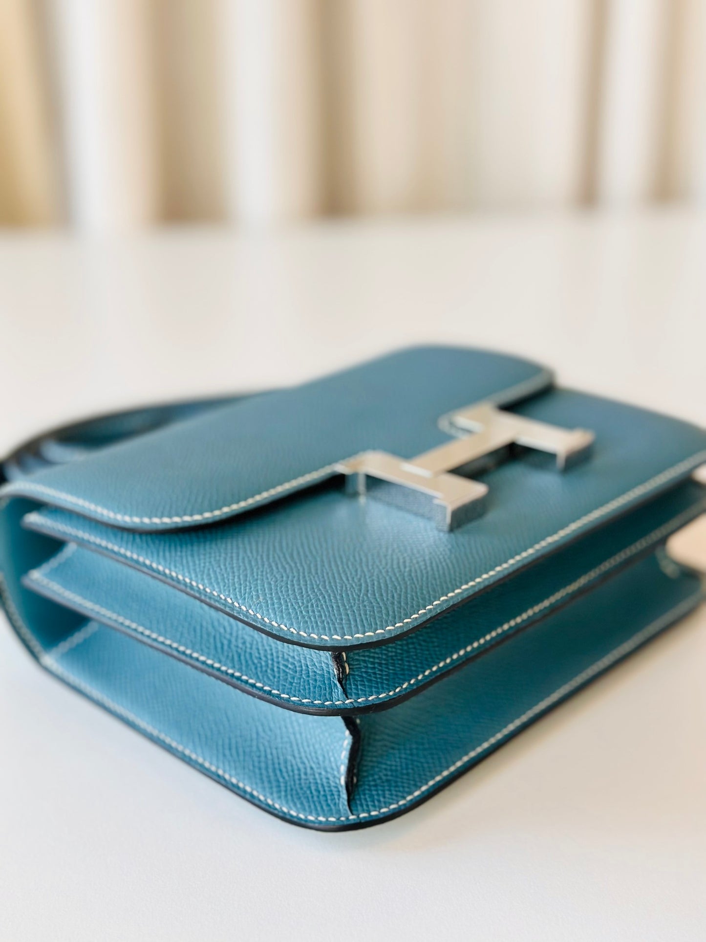 Hermes Constance 18 New Blue Jean