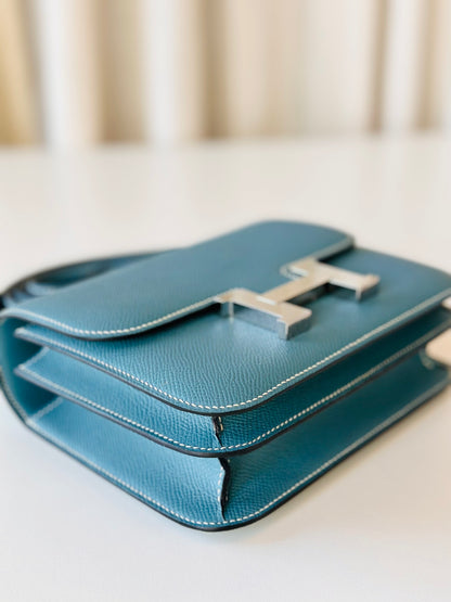 Hermes Constance 18 New Blue Jean